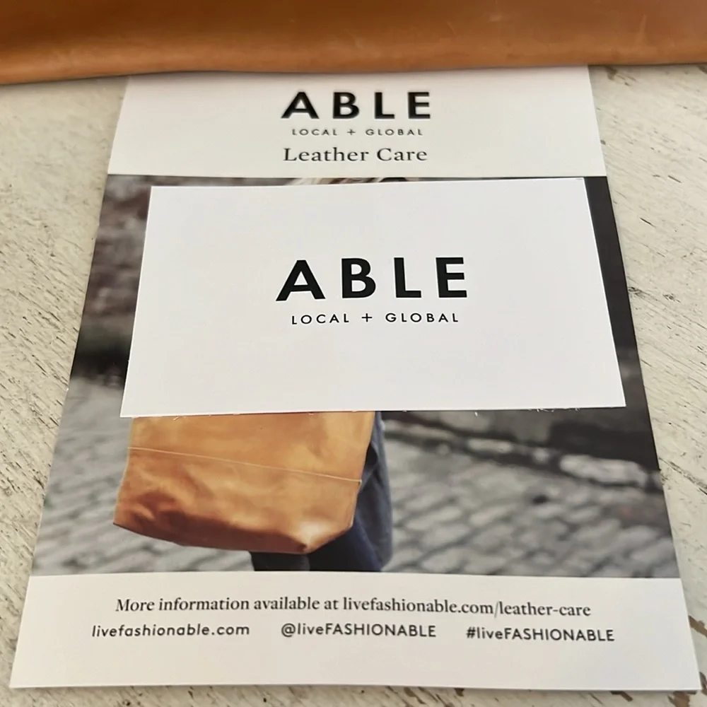 Able leather clutch